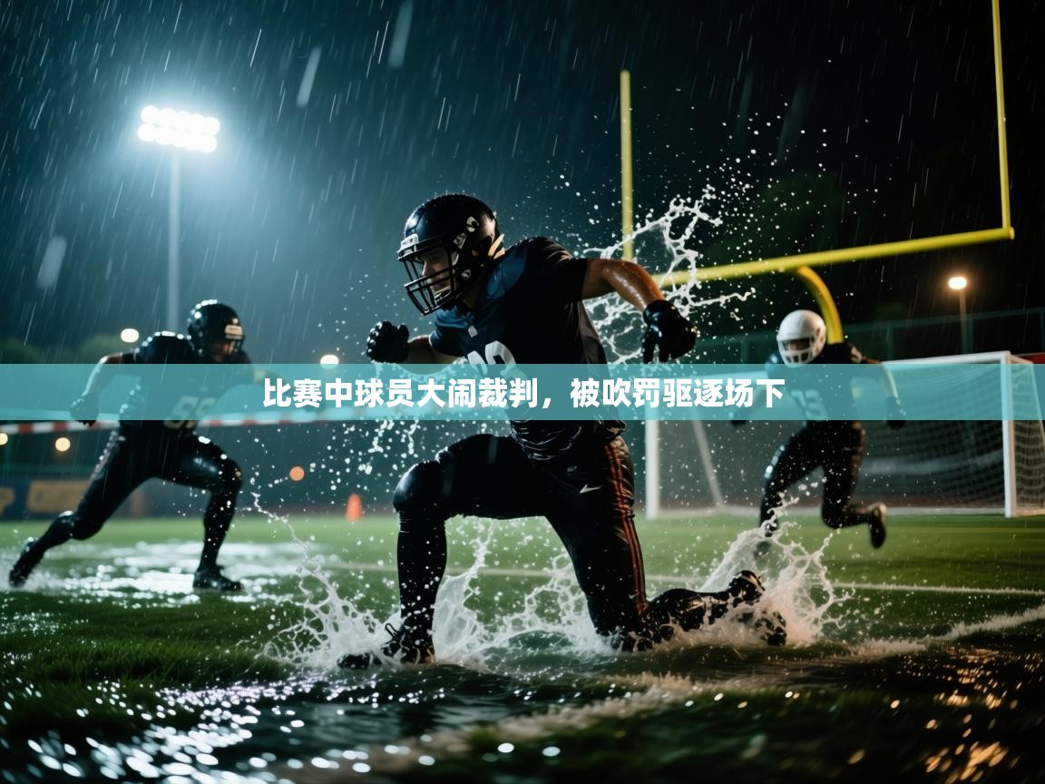 比赛中球员大闹裁判，被吹罚驱逐场下  第1张