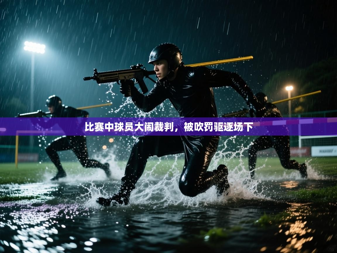 比赛中球员大闹裁判，被吹罚驱逐场下  第2张