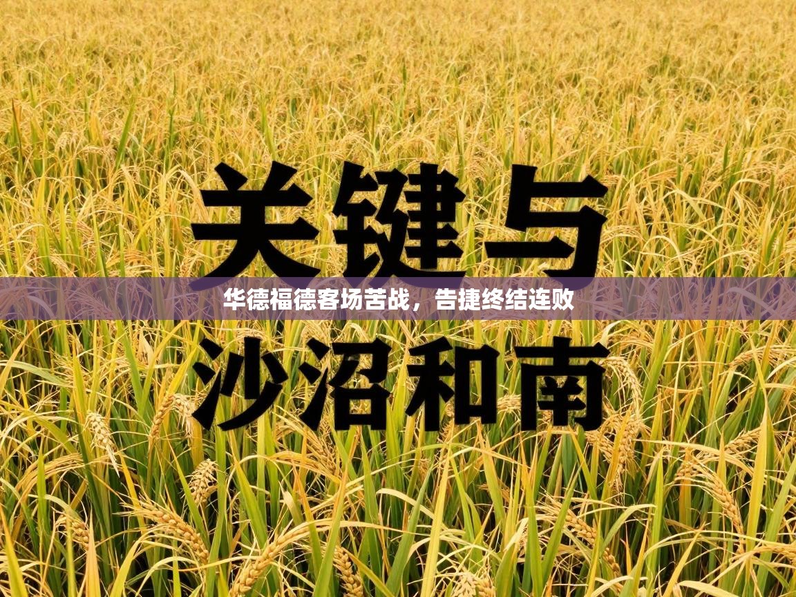 华德福德客场苦战，告捷终结连败